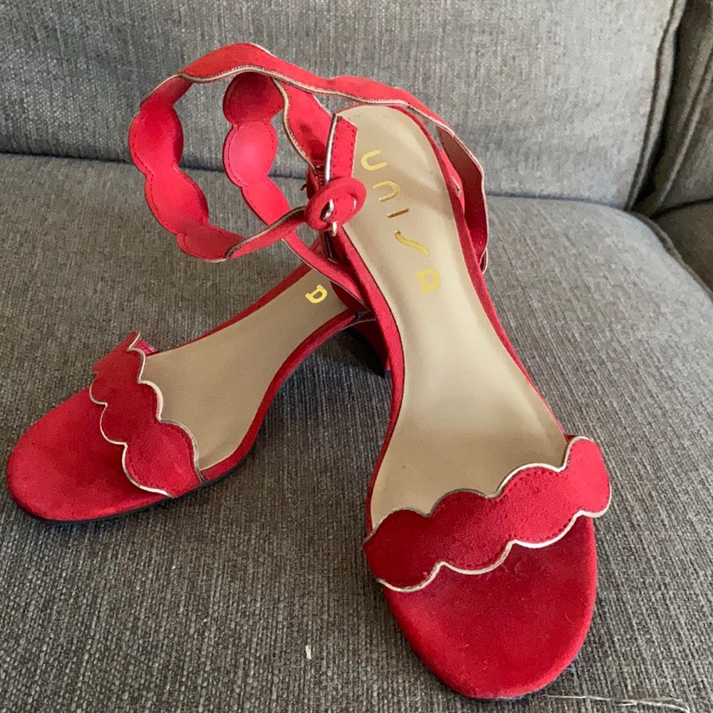 Red sandals